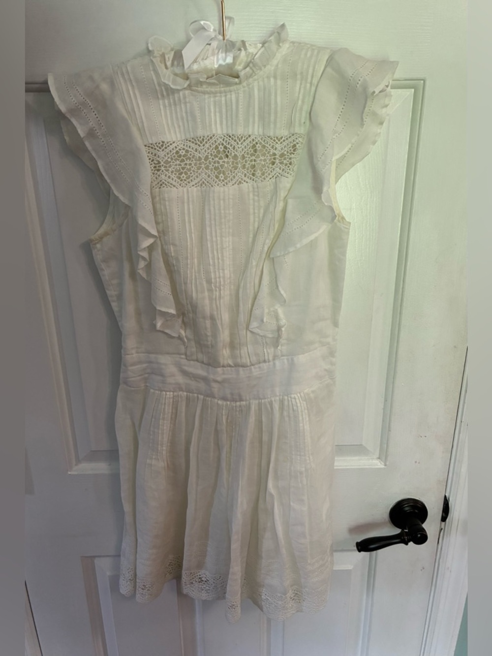 FRAME Lace Pintuck Dress [682641-lace-pintuck-dress].